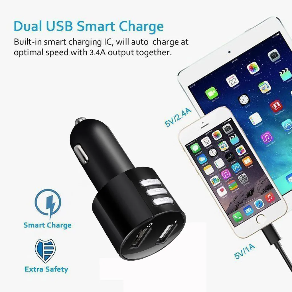 Автомобильный комплект громкой связи беспроводной Bluetooth FM передатчик MP3 плеер USB