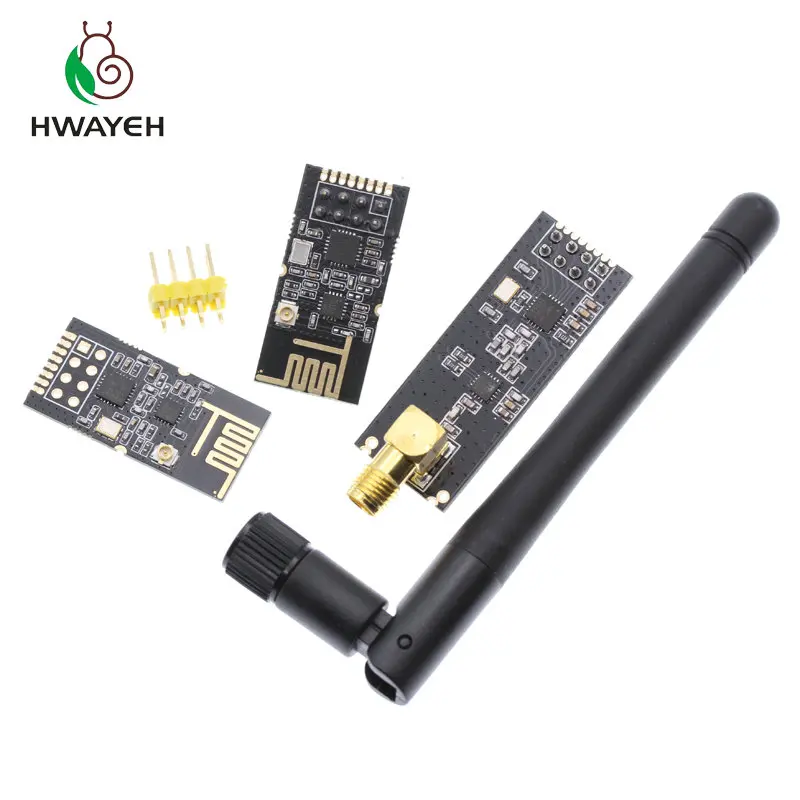 Беспроводные модули HWAYEH GT 24 2 4G SMD NRF24L01 1100 метра + PA LNA метра|Интегральные схемы| |