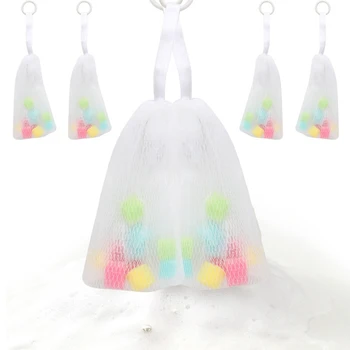 

Facial Body Cleansing Soap Foaming Net Bubble Helper Mesh Cleanser Bath Washing Bathroom Accessories