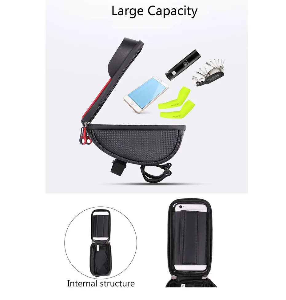 Best Rainproof Bicycle bike bag foldable cycling bag bike basket Holder for Phone  bike sacoche velo bicycle case bolsa bicicleta 2