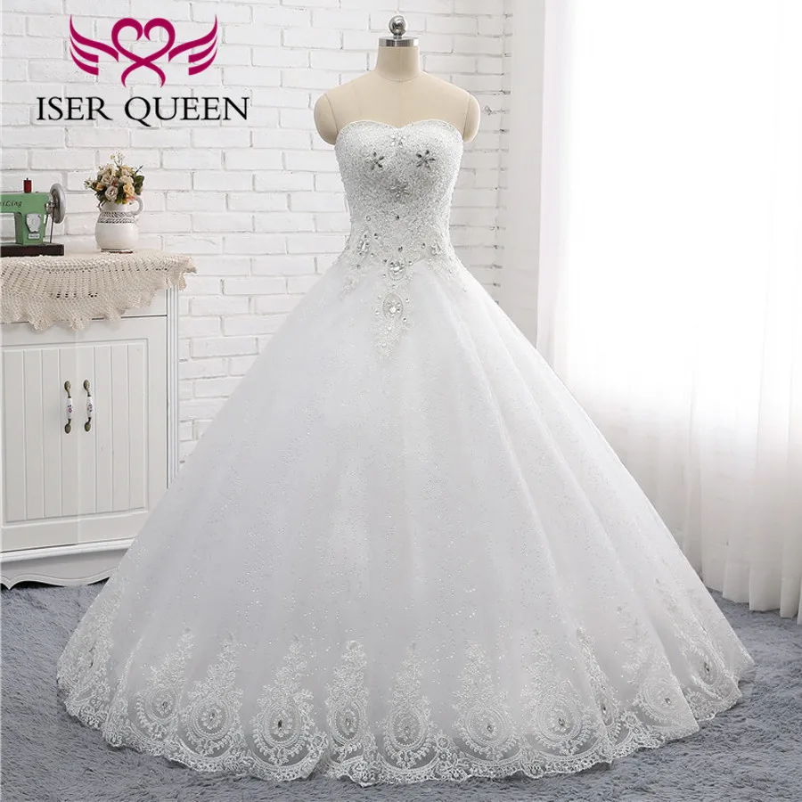 crystal ball gown wedding dress