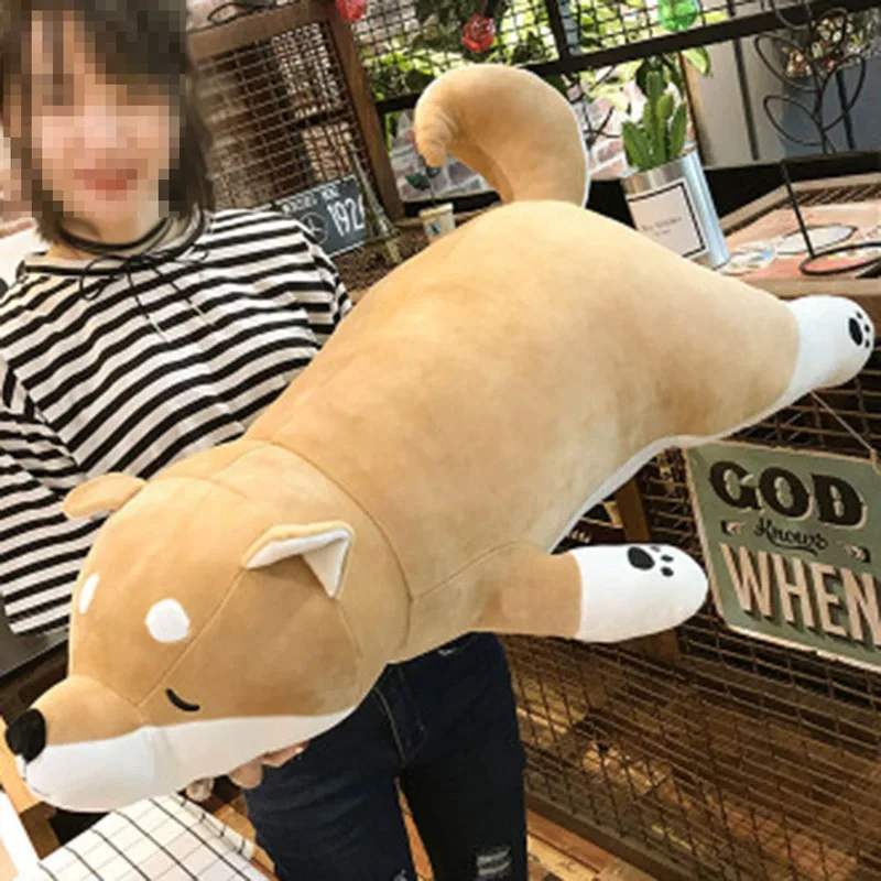3D большая собака декоративная форма подушечка диванная подушка с внутренним мультяшное украшение для дома диван игрушки Спящая Подушка плюшевый подарок для детей