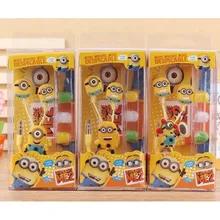 Hot sale Top Cartoon in-ear wired 3.5mm earphone headphone Despicable Me Minions model headset for MP3 MP4 cell phone E01