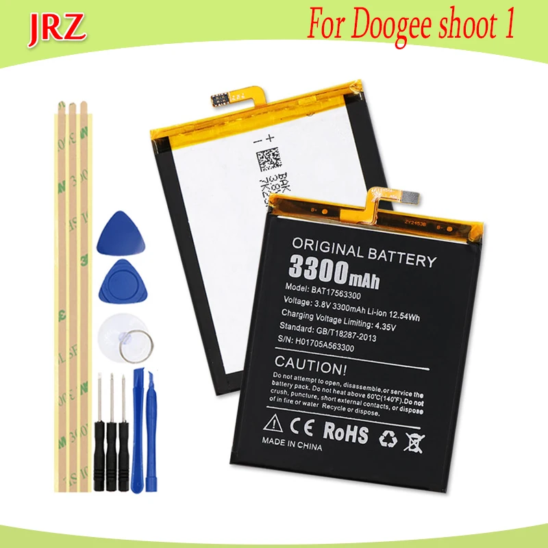 JRZ 3 8 V 3300mAh батарея для Doogee shoot 1 телефона Высокое качество Замена батареи Bateria +