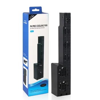 

PS4 Pro Coolling Fan USB External 5-Fan Super Turbo Temperature Cooling Fan with USB Cable Black for PS4 Pro Gaming Console