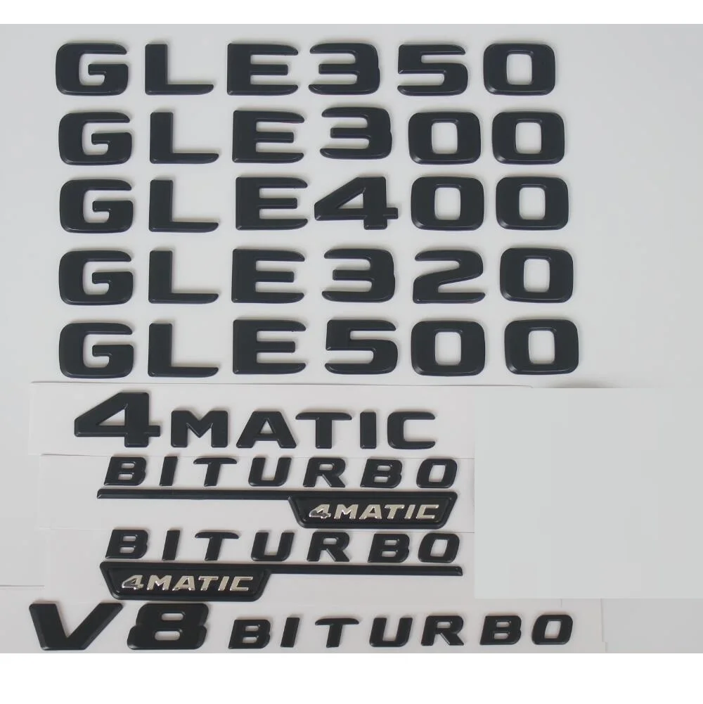 2018 High Quality Flat Badge Emblem GLE250 for all Mercedes Benz GLE-Class