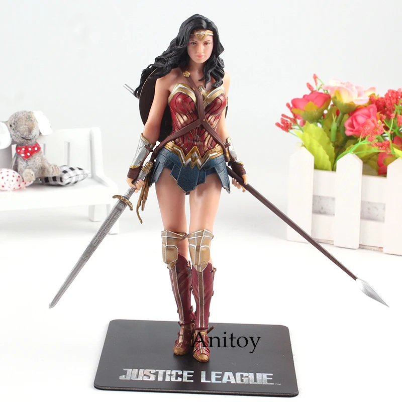 ARTFX DC Лига Справедливости чудо-женщина Бэтмен флэш Супермен киборг Статуя Фигурка экшн ПВХ Коллекция Модель игрушки - Цвет: Wonder Woman in bag