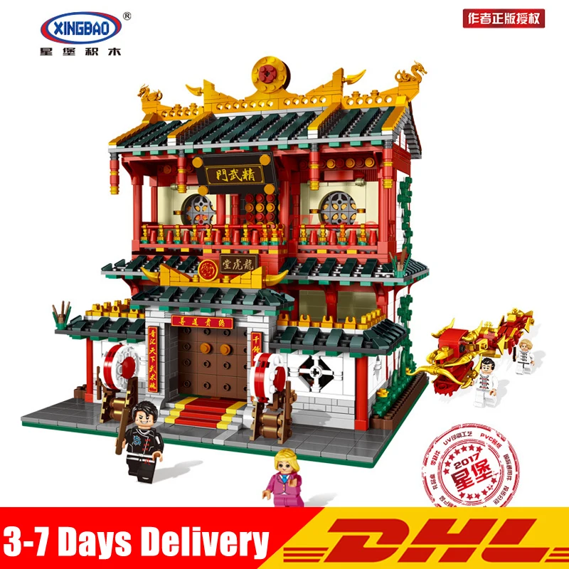 

IN STOCK XINGBAO 01004 Genuine Creative Building Series The Chinese Martial Arts Set Building Blocks Bricks Toys Model