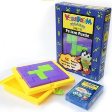 Сменные квадраты мистические формы шаблон головоломка вызов Матч Дети Раннее Обучение развивающая пластмассовая игрушка подарок 1 шт