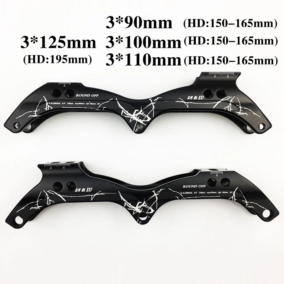 Inline Speed Skating Frames Base for Skate Shoes 3X90/100/110/125mm