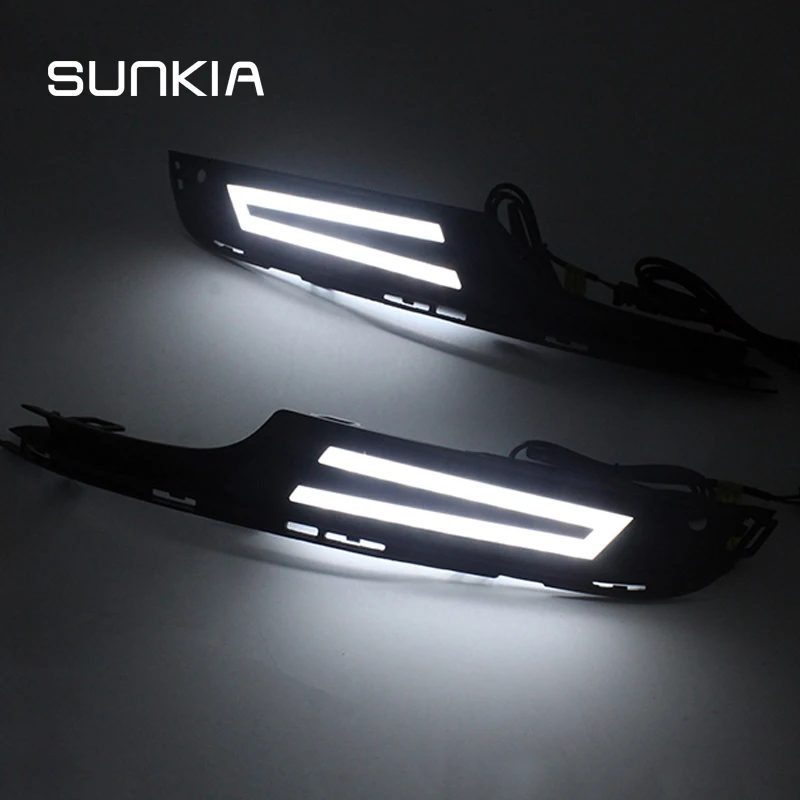 SUNKIA Specific Daytime Running Light LED Daylight For VW Golf 7 2014 2015 2016 with Dimmed Function DRL Lamp Free Shipping SUNKIA Specific Daytime Running Light LED Daylight For VW Golf 7 2014 2015 2016 with Dimmed Function DRL Lamp Free Shipping