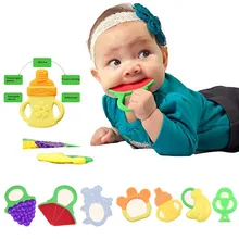 Niños pequeños bebés juguetes de dentición de silicona suave fruta Cadeau Naissance Holder Chupeta Boneco Lucas Neto Naissance bebe