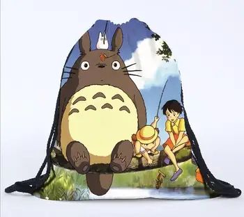 

10 pieces Animal Cartoon Totoro Stuffed Toys Drawstring Beam Port Storage Bag Boys & Girls Pretty Plush Toy Party Gift