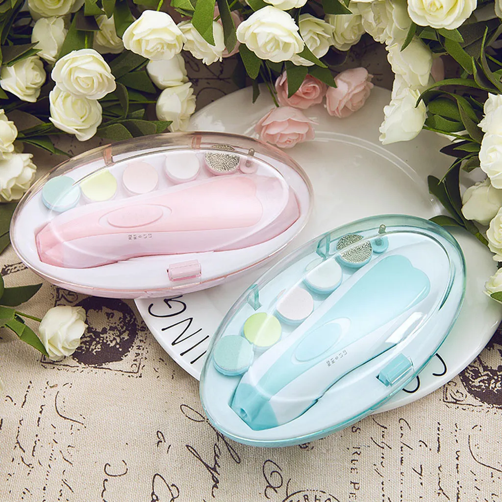 

Toddler Infant Electric Nail Clippers Safety Cutter Care Scissors Manicure Finger