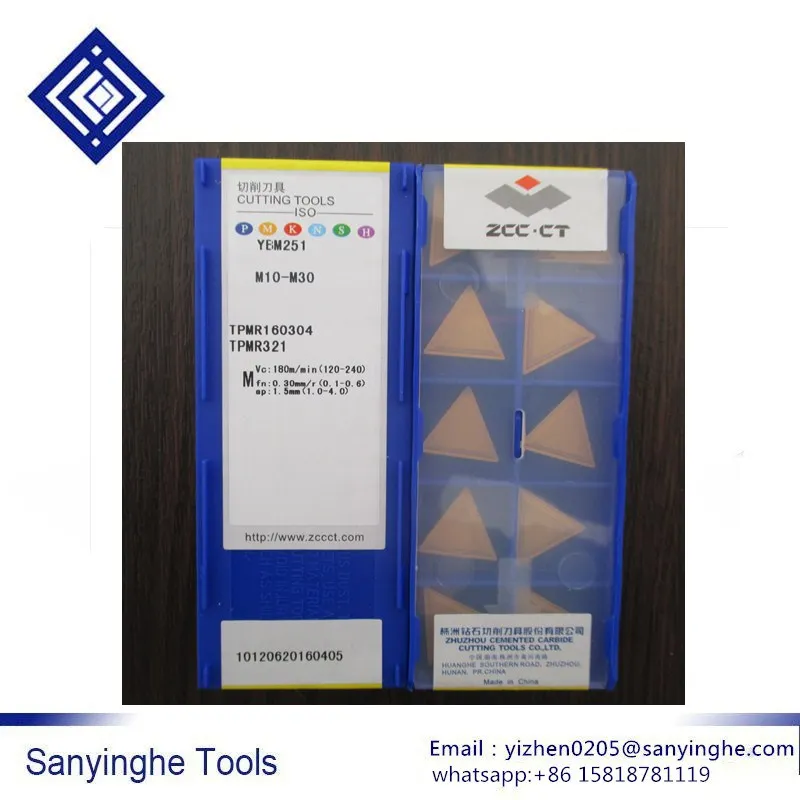 

10pcs/lots TPMR160304 YBC251/YBM251/YBC351/YBC151 CNC Lathe Tools CNC Carbide Turning Inserts Cutter