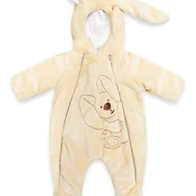 2008/4 68 Плюшевый комбинезон "Пушистый Зайка" бежевый