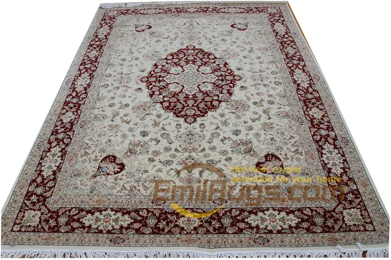 Античный китайский ручной работы шерсть для ковров гостиная для гостиной Southwestern стиль шерсть вязание ковры шелк