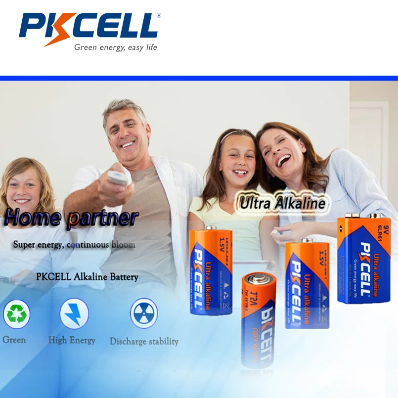 PKCELL 9 V сухая батарея 6LR61 20 шт Ультра цифровая щелочная батарея для беспроводного микрофона multimete линия измерительный инструмент