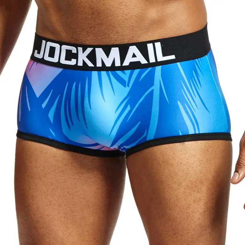 Бренд jockmail, сексуальное мужское нижнее бельё, мужские боксеры игривый печатных нижнее белье боксер самакуэка Мужские Трусы calzoncillos слипы, Лидер продаж