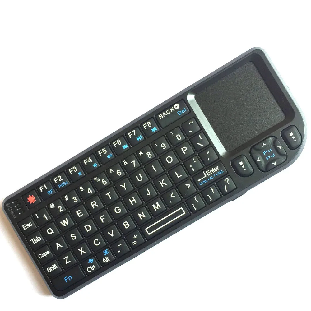 Компьютерная беспроводная клавиатура с тачпадом USB перезаряжаемая игровая портативная Универсальная беспроводная клавиатура для