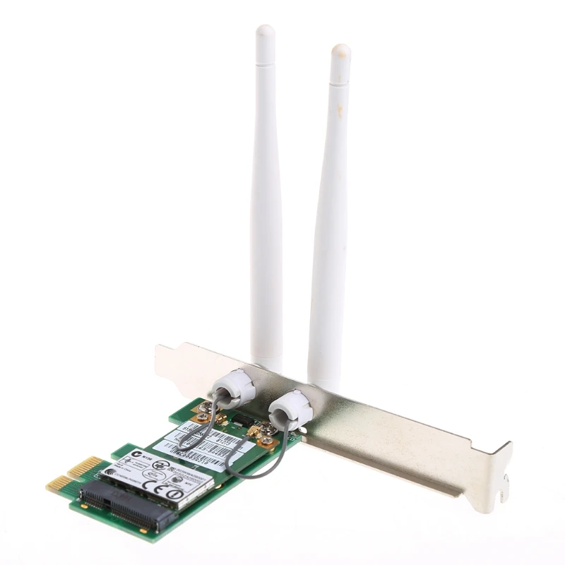

AR9281 Desktop Wireless Wifi PCI-E Card Adapter 300M Double Undetachable Antenna RULL.9