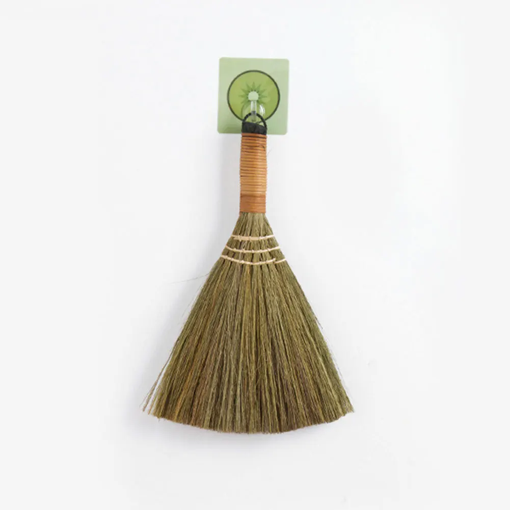 

Durable Soft Useful Retro Vintage Sweeping Broom No Static Housekeeping Tool Simple Straw Braided Floor Cleaning Home Use