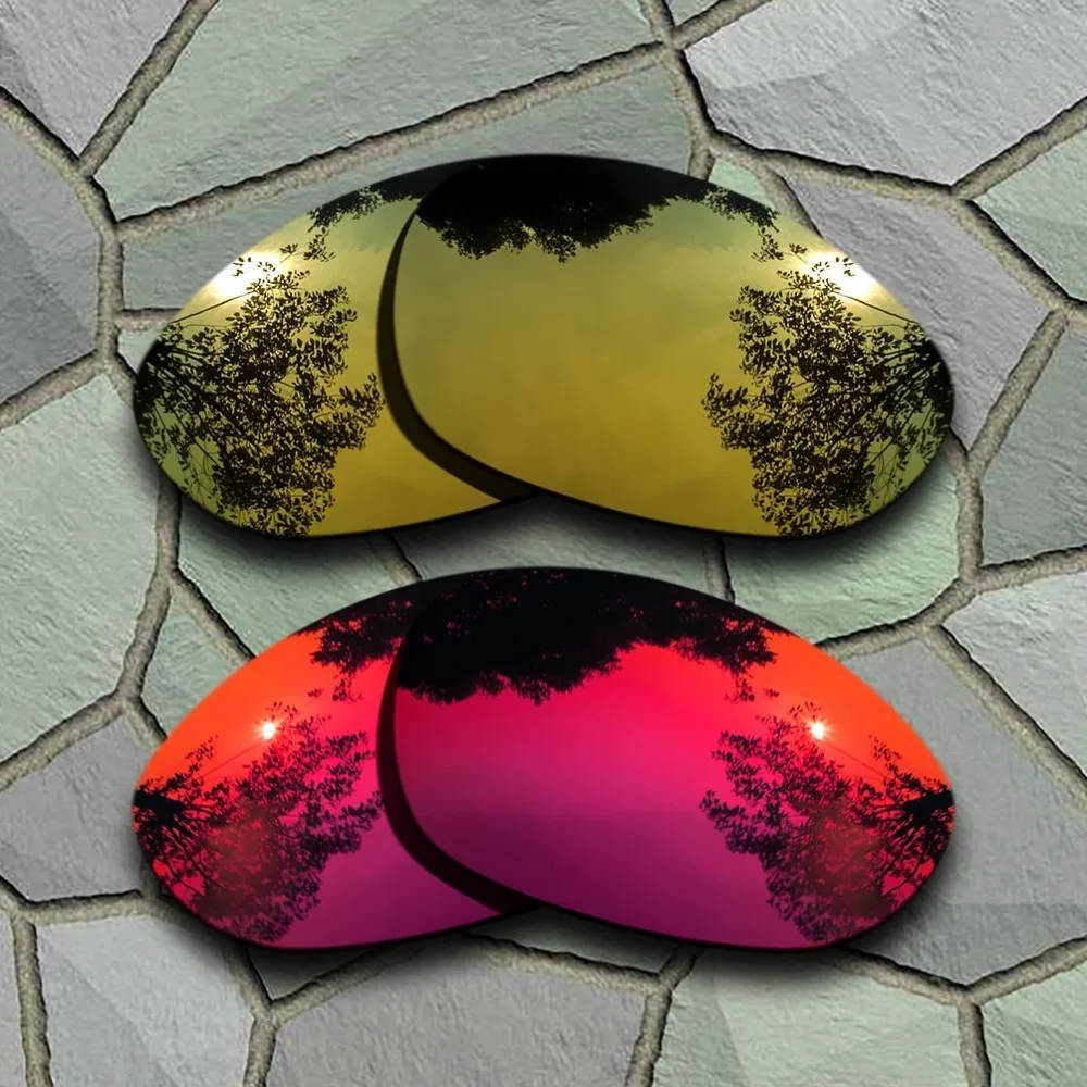 

For Oakley X Metal XX Sunglasses Polarized Replacement Lenses Yellow Golden&Violet Red
