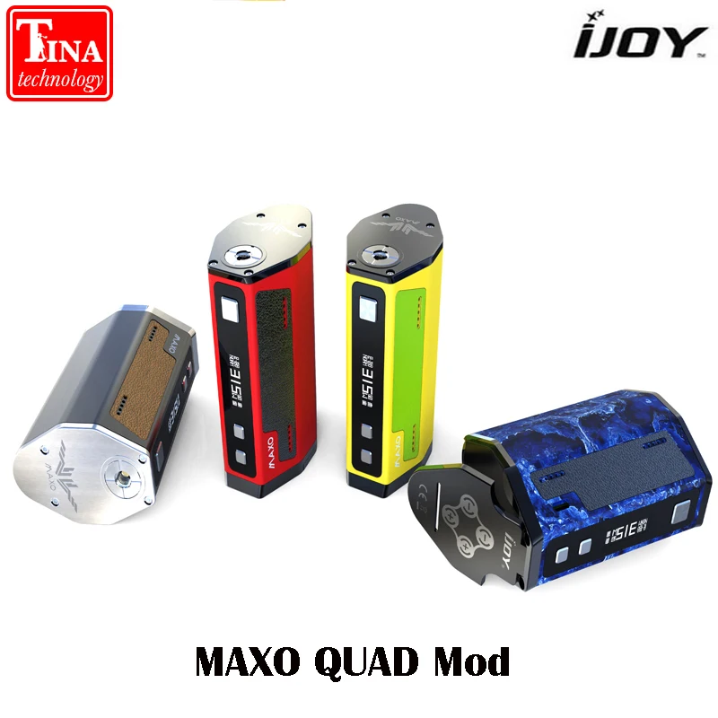 Оригинал IJOY MAXO QUAD 18650 TC поле Mod 315 Вт Vape прошивки Upgradeable электронная сигарета контроль температуры моды