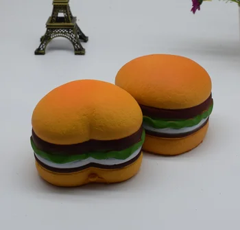 

Kawaii jumbo Hamburger Dog Squishy Dessert Puppy Doll Bread Slow Rising Soft Scented Cake Squeeze decor Toys Gifts for children