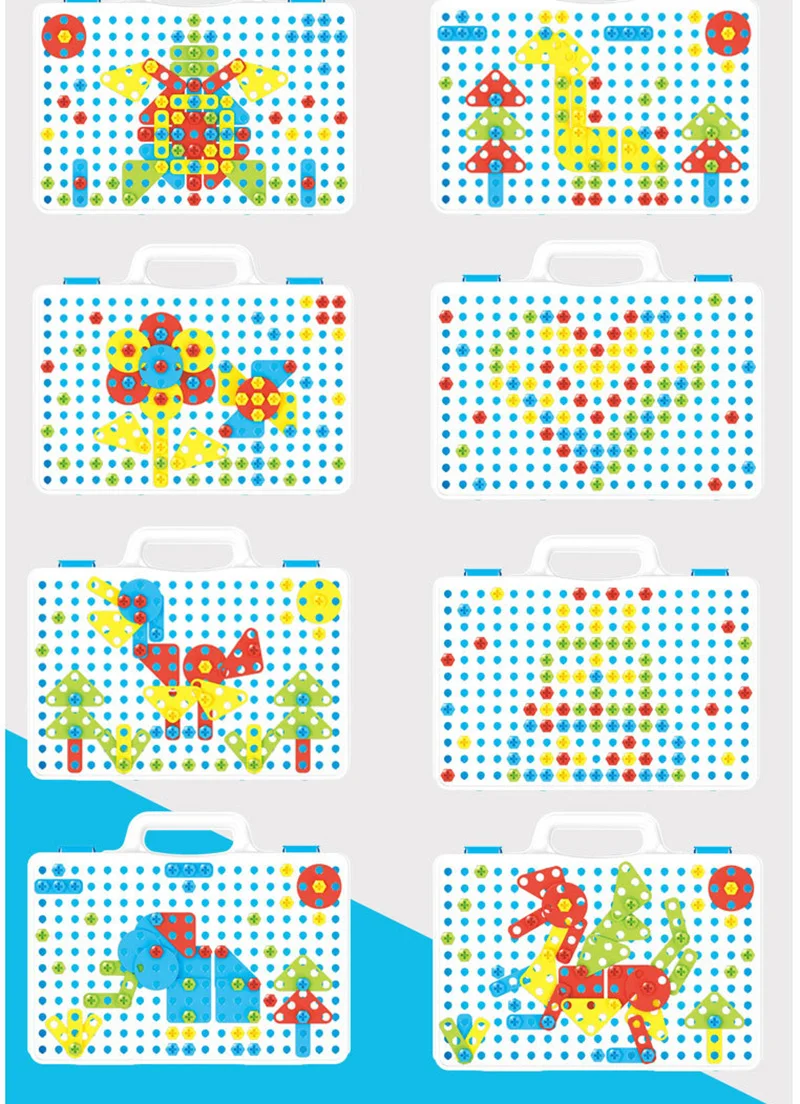 DIY электрическая дрель винт группа игрушки гайка разборка сборки Инструменты наборы детей творческие 3D головоломки Развивающие игрушки подарки для детей