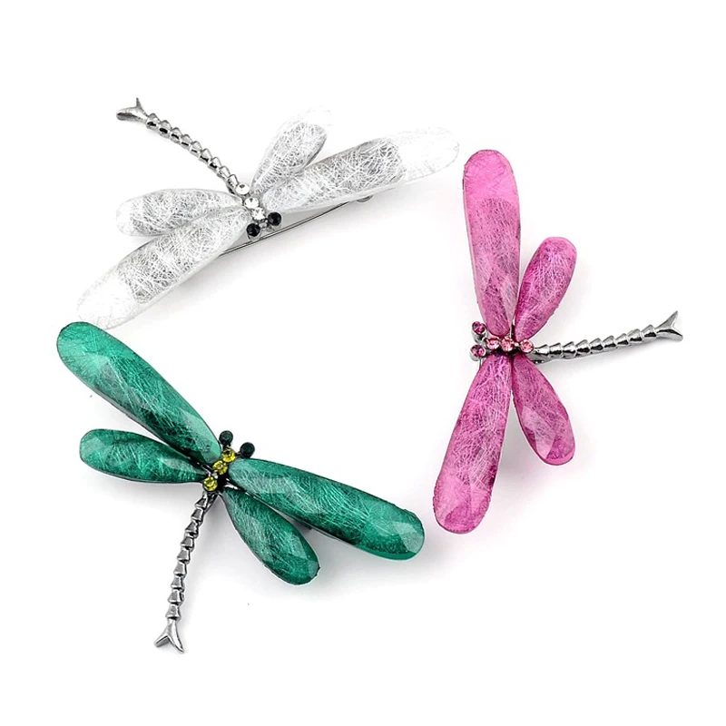 

Retro Fashion Resin Dragonfly Brooch Elegant Temperament Insect Brooch Pin Personality Badge Clothing Decoration Creative Gift
