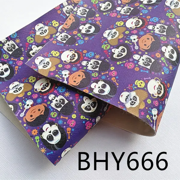 A4 20*33 см мультфильм печати искусственная кожа для DIY аксессуары BHY666