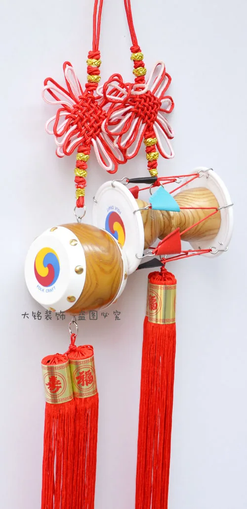 South Korean Traditional Folk Solid Wood Drum Drum North Korean Long Life Safety Home Decor Decorative Pendant Features Features Aliexpress
