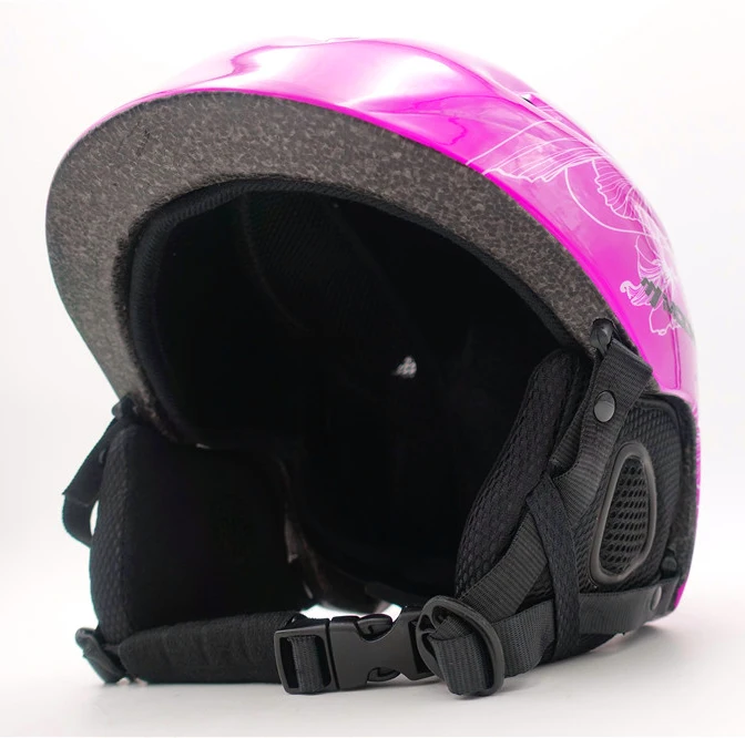 Розовый женский лыжный шлем, детский шлем для катания на лыжах, сноуборде, цельный ультралегкий лыжный шлем, рождественские подарки для девочек