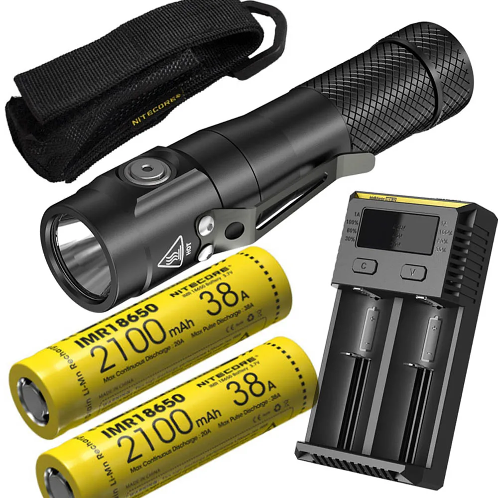 Тактическая вспышка NITECORE EC30 CREE XHP35 HD max 1800 люмен 220 метров тактический фонарь