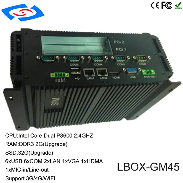 Special Offers Factory Store Industrial Mini PC With 6 COM 1 HDMI 2 LAN Black Color Intel Core P8600 Optional Pentium P8700 Processor Box PC Special Offers Factory Store Industrial Mini PC With 6 COM 1 HDMI 2 LAN Black Color Intel Core P8600 Optional Pentium P8700 Processor Box PC