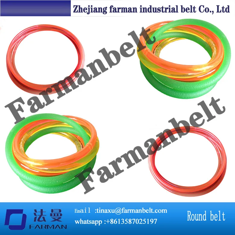 

PU Round Conveyor Belt, PU Green Rough Round Belt