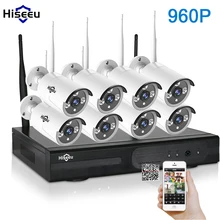 CCTV System 960P 8ch HD Wireless NVR kit Outdoor IR Night Vision IP Camera wifi Camera kit Home Security System Surveillance