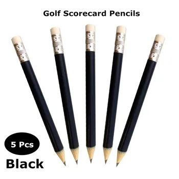 

Golf Pencils 10/20 Pcs Golf Score Card Holder Pencils Black Blue Scoring Wood Pen with Eraser Golf Accessory Set Finger Ten