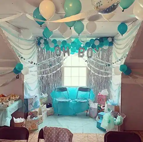Metable 100pcs Blue Mint Seafoam Green Assorted Mixed Aqua 12 10