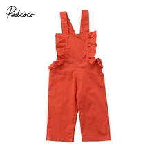 Pudcoco/штаны для новорожденных девочек; костюм-комбинезон; комбинезон с завязками; комплект одежды