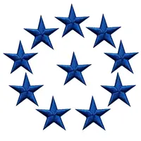 Buy 10PCS Stars Embroidered Patches Sew Iron On Badges Gold Silver Red Black Blue Pink For Clothes Appliques Craft Decoration Online - Image 4