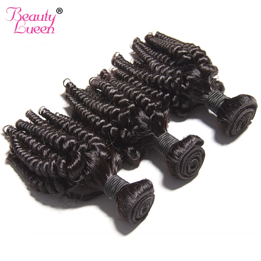 Malaysian Afro Kinky Curly Weave Human Hair Bundles Can Buy 3/4 Bundles Hair Extension BEAUTY LUEEN Non-Remy Hair Weaving