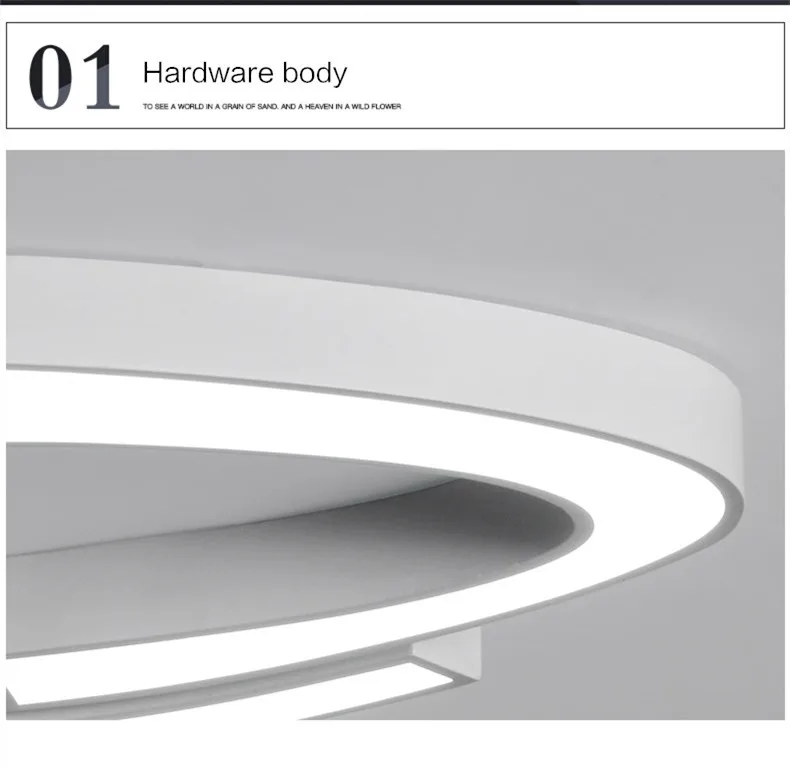 Lustre de Ferro Lustres de Teto para Sala Sala de Estar Preto Branco Levou Acrílico de Estar Bed Room Cozinha Luminárias Lighitng 5 cm Ultra Fino 15 Branco preto led lustre de ferro acrílico