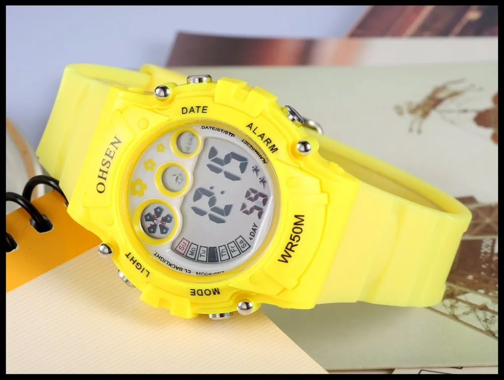 New Ohsen Unisex Watch Fashion Casual Watches Relogio Masculino Students Sports For Men Women Water Resistant Alarm Wristwatches (27)