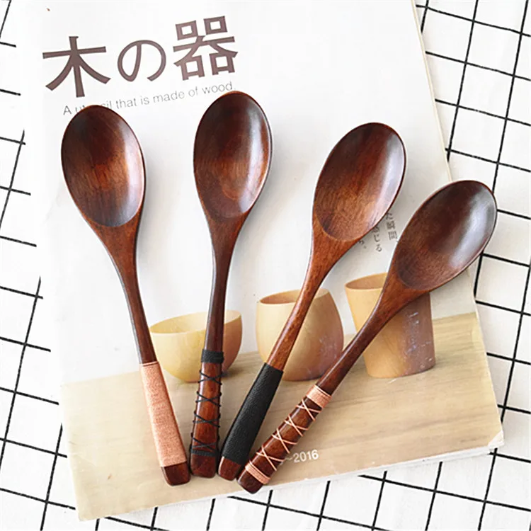 20 * 4cm Korean and Japanese Wooden Tableware Long Flat Shank Nanmu