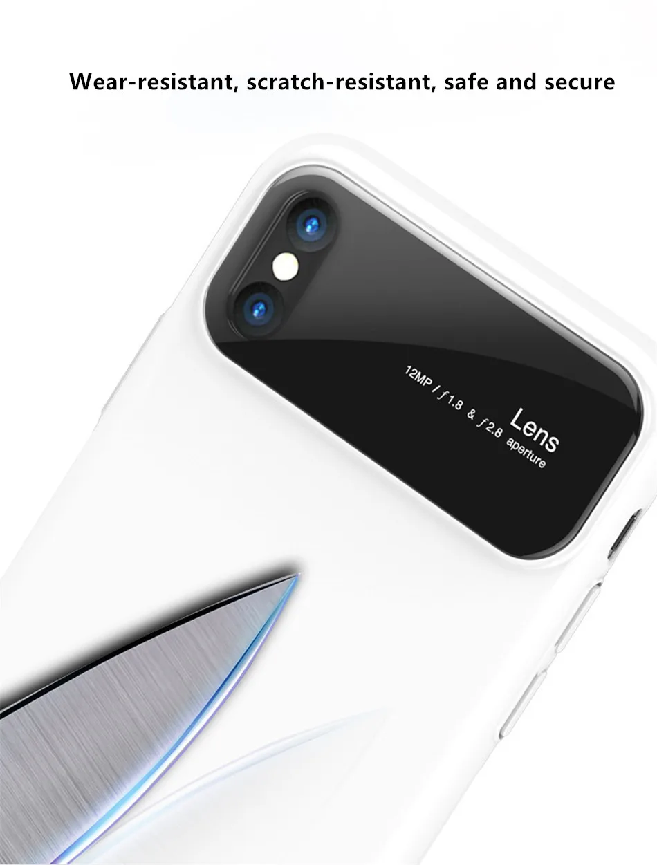 Luxury Case For iphone X 7 8 Plus 10 Tempered Glass Hard PC Hybrid Armor Cases For iphonex 10 Anti Knock Protective Phone Cover (8)