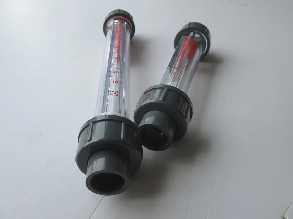 flowmeter/ pvc water flow meter/ liquid flow meter/ rotameter DN15 (1/2")in Pipe Fittings from