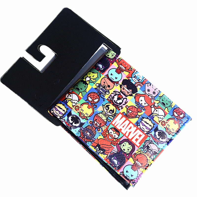 

2018 New Arrivals Avengers Wallets Captain America Wallet Bi-Fold DC Alliance Cartoon Comics Wallet For Teenager Boys Girls Gift
