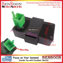 ATV Parts CDI Box 5 Pin Horizontal Engine 50cc 70cc 90cc 110cc 125cc Dirt Bike Go-Kart Icebear Taotao Kandi Roketa Free Shipping